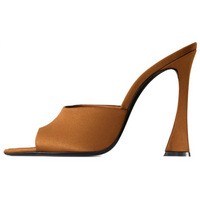 SAINT LAURENT Slide Slippers 11cm Women's Brown