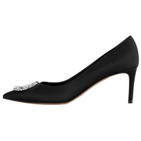 LOUIS VUITTON Met Slim Heel High Heels 6.5cm Women's Black