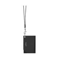 SAINT LAURENT PARIS Smooth Leather Card Clip Card Holder Regular Men's Black