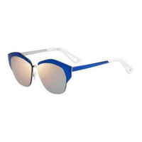 DIOR Irregular Shape Sunglasses Women's Blue White