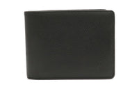 LOUIS VUITTON Calfskin Wallet Unisex Black