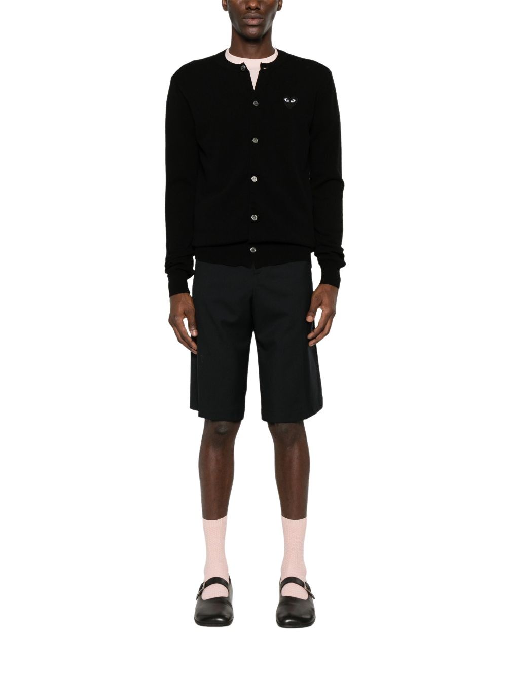 (WMNS) COMME des GARCONS PLAY FW25 Black Heart Cardigan 'Black' AX-N023-051-1