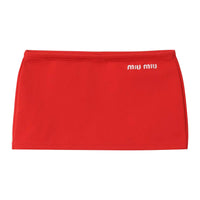 MIU MIU Casual Short Skirts Women's Red