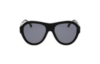 CHANEL Irregular Shape Sunglasses Women's Black