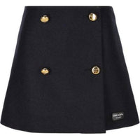PRADA Casual Short Skirts Women's Marine Blue
