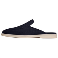 Loro Piana Summer Walk Closed Toe Slippers Men's Marine Blue