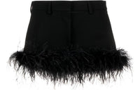 MIU MIU Casual Short Skirts Women's Black
