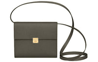 HERMES Clic Epsom Leather Shoulder Bag Crossbody Bag Women's C6 Vert De Gris Gray Green