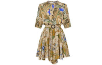 LOUIS VUITTON Short Sleeved Dress Women's Yellow