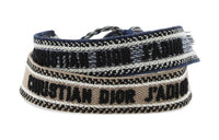 DIOR Cotton Wristbands Unisex Blue