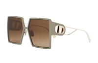 DIOR Acetyl Square Sunglasses Women's Light Brown