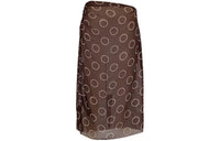 PRADA Dot print Georgette Pencil Skirt
