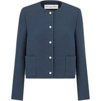 DIOR Jackets Coats Women's Blue
