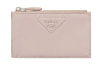 PRADA Leather Card Holder Card Holder Women's Light Pink