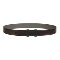 HERMES Leather Belts Unisex Brown/Gray Width 3.2cm