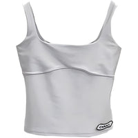 CHANEL Tank Tops Women's Gray