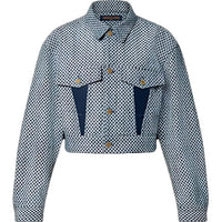 LOUIS VUITTON Mini Checkerboard Denim Jacket