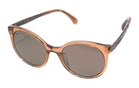 CHANEL Round Sunglasses Women's Brown