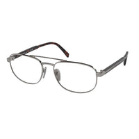 PRADA Metal Aviator Eyeglass Frames Men's Silver