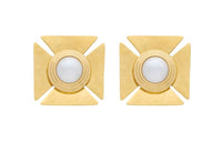 SAINT LAURENT Brass Earrings Women's Gold