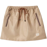 MIU MIU Casual Short Skirts Women's Khaki