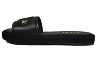 CHANEL Slide Slippers Women's Black