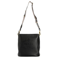 PRADA Calfskin Crossbody Bag Shoulder Bag Regular Women's Black