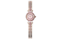 HERMES Faubourg Collection Wrist Watch Quartz Movement Karat Gold Strap Pink Watch Dial Women's