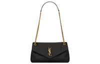 SAINT LAURENT Sheepskin Envelope Bag, Portable Crossbody Bag, Shoulder Bag Women's Black