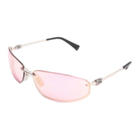 MIU MIU Metal Rectangular Sunglasses Women's Gold
