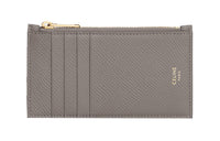CELINE Grained Calfskin Card Holder Men's Pebble