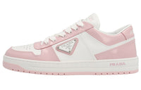 PRADA Downtown Leather Sneakers 'White Pink' Women's