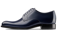 DIOR Dress Shoes Men Low Top Marine Blue