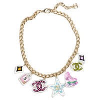 CHANEL Metal, Resin, Brass Necklaces Unisex Gold