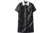 MIU MIU Short-Sleeved Dresses Women's Black