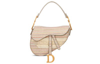 DIOR Saddle Canvas Saddle Bag Handbag, Shoulder Bag Women's Multicolor