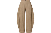 LOUIS VUITTON Herringbone Balloon Pants Casual Pants Women's Khaki