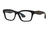 MIU MIU Crystal Square Eyeglass Frames Women's Black