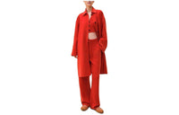 HERMES Coats Women's Red