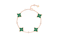 LOUIS VUITTON Color Blossom Bb Multi-Motifs Bracelet Pink Gold Malachite And Diamonds
