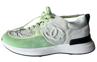 CHANEL Casual Shoes Women's Low-Top Green