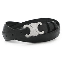 CELINE Leather Belts Men's Black