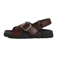 MIU MIU One Strap Sandals Women's Dark Brown