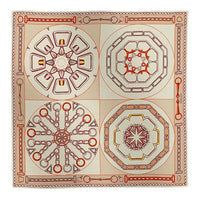HERMES Cashmere Mulberry Silk Shawls Women's