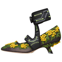 DIOR 62-22 High Heels Women's Black/Yellow
