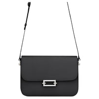 SAINT LAURENT Smooth Cow Leather Shoulder Bag Crossbody Bag Women's Black