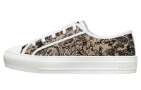 DIOR Walk'n'DIOR Canvas Shoes Women's Low Top Hazelnut