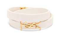SAINT LAURENT Leather Wristbands Women's