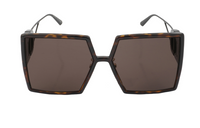 DIOR Plastic Irregular Shape Sunglasses Women's Black