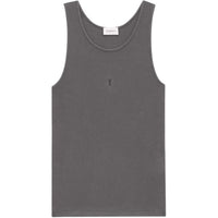 SAINT LAURENT Cassandre Ribbed Tank Top